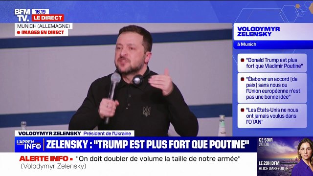 C'est un message pour Poutine : Volodymyr Zelensky souhaite que les États-Unis soutiennent l'Ukraine aux côtés de l'Europe