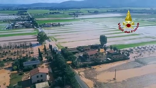 Maltempo in Maremma, prosegue il lavoro dei vigili del fuoco
