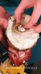 How to craft coconut shell bow tie for your boyfriend 🥥💕