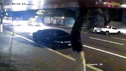 Motorista é flagrado por câmera dirigindo na contramão em Cascavel