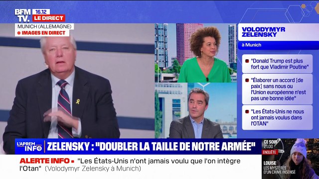 Guerre en Ukraine, aide des États-Unis... Volodymyr Zelensky s'exprime depuis Munich en Allemagne