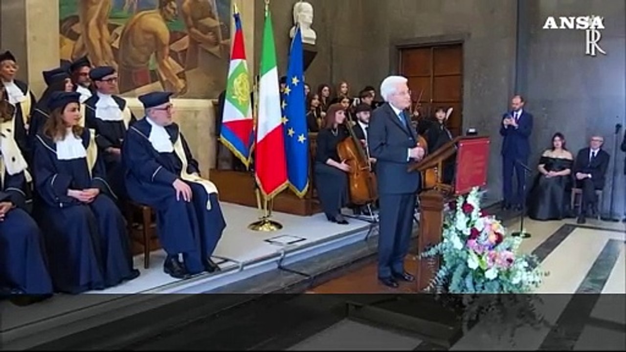Mattarella all'Universita' per stranieri di Perugia: "Cento anni, un percorso straordinario"