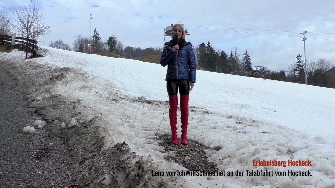 Erlebnisberg Hocheck im Winter mit Lena: Teil 3 Hocheck Express und Talabfahrt.