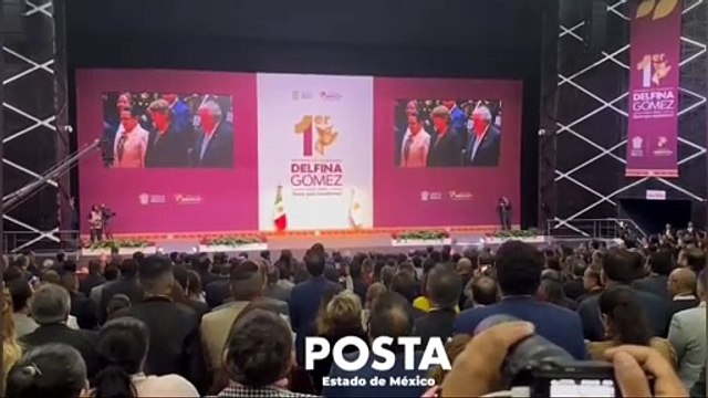 Así fue el Primer Informe de Gobierno de Delfina Gómez (VIDEO)