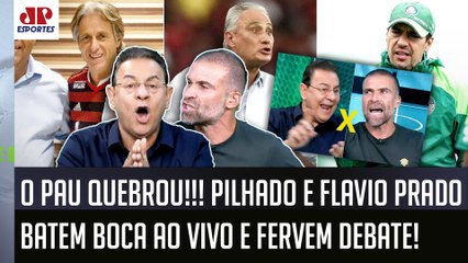 TRETA AO VIVO! "OLHA A MER#@ QUE VOCÊ TÁ FALANDO! O Tite CALOU A SUA BOCA ao..." Pilhado x Flavio!