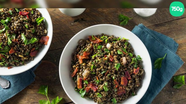 Lentilles aux lardons au Cookeo