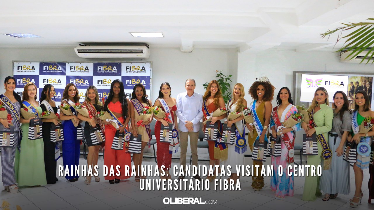 Rainhas das Rainhas: candidatas visitam o Centro Universitário Fibra