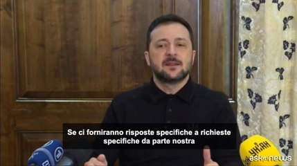 Zelensky: pronti a parlare con Mosca se posizione comune con Usa e Ue