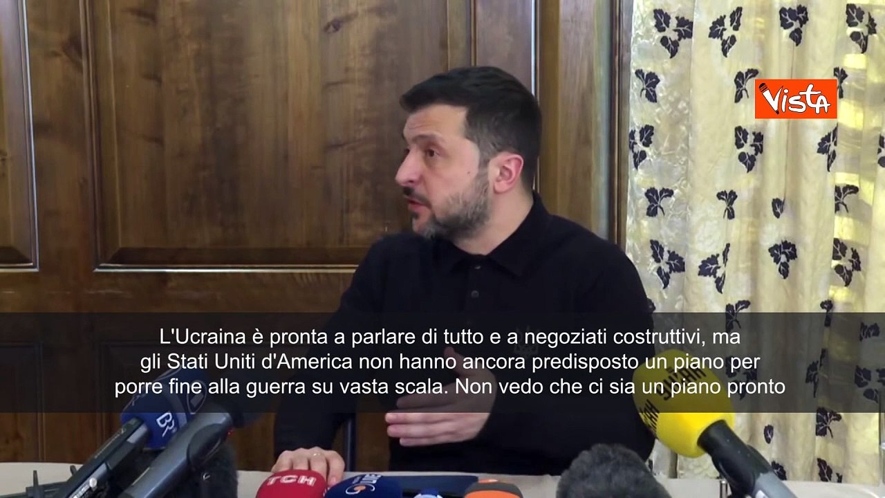 Guerra Ucraina, Zelensky: "Pronti a parlare di tutto, ma piano Usa non c'?"