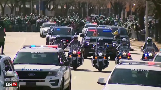 Jalen Hurts Rocks 'Love, Hurts' Hoodie at Eagles Super Bowl Parade on Valentine's Day