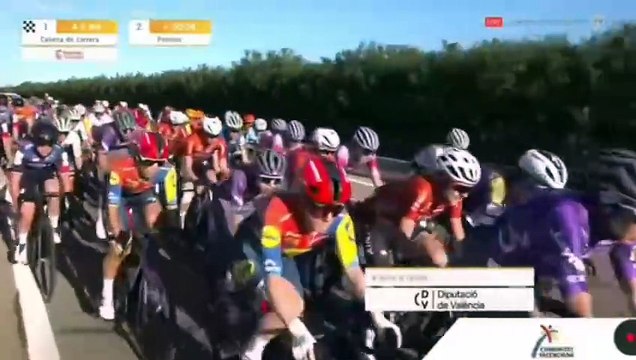 Cycling - Setmana Ciclista – Volta Femenina Valenciana 2025 - Mischa Bredewold takes Stage 2 after a close sprint... Demi Vollering 4th and still leader