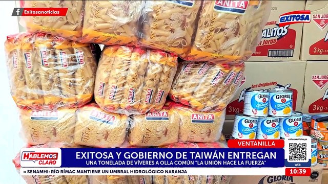 Ventanilla: Exitosa y Gobierno de Taiwán entregan tonelada de víveres a olla común ‘La Unión hace la fuerza’