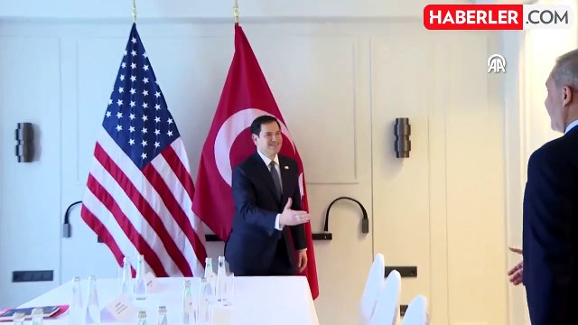 Dışişleri Bakanı Hakan Fidan, ABD Dışişleri Bakanı Rubio ile ilk kez yüz yüze görüştü