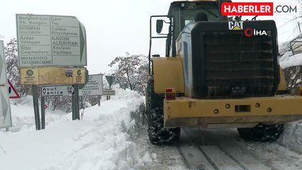 Diyarbakır'da Kar nedeniyle Kapanan 439 Kilometre Yol Ulaşıma Açıldı