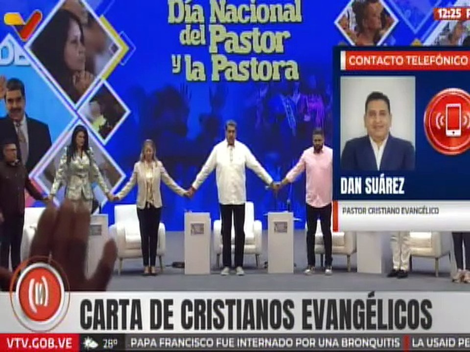 Pastor Cristiano Dan Suárez: La iglesia mira con humildad la postura que presenta el pdte. Maduro