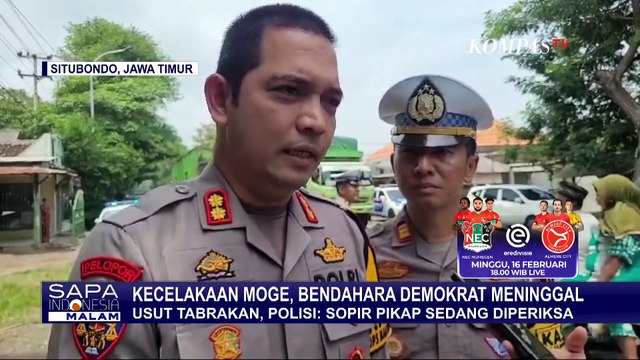 Bendahara Demokrat Meninggal di Kecelakaan Moge, Polisi: Sopir Pikap Sedang Diperiksa