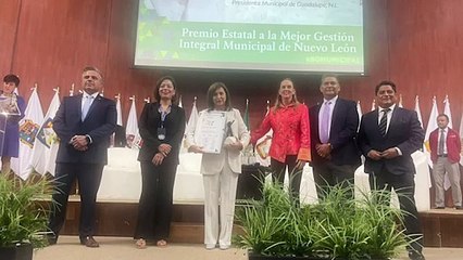 Guadalupe recibe el Premio Estatal a la Mejor Gestión Integral Municipal