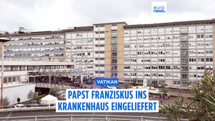 Papst ins Krankenhaus eingeliefert