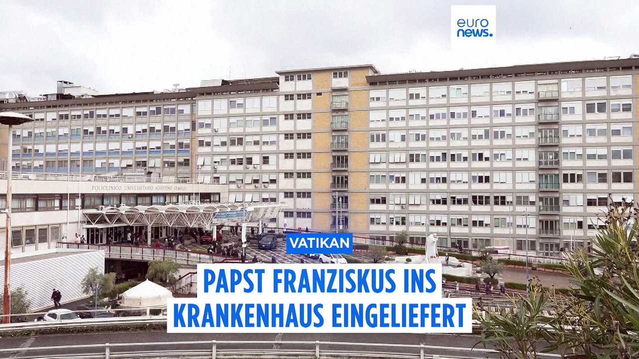 Papst ins Krankenhaus eingeliefert