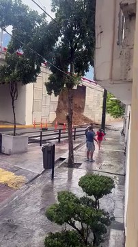 Derrumbe de pared de puente en San Pedro: no se reportan heridos