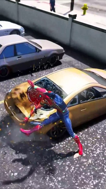 GTA 5 Epic Ragdolls | Spider-Man Jumps/Fails ep 143 #spiderman #gta #gta5