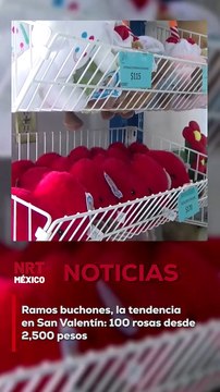 En esta temporada de San Valentín, uno de los regalos más solicitados es el “ramo buchón” de 100 rosas, un lujoso arreglo floral que se vende desde 2,500 pesos