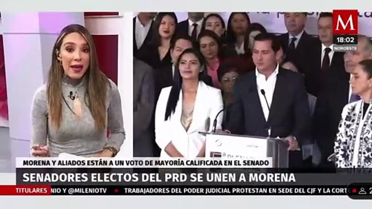 Conductora de Milenio sufre desvanecimiento durante noticiero en vivo (VIDEO)