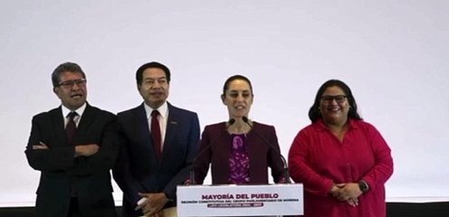 Trabajará Claudia Sheinbaum junto a Grupo Parlamentario de Morena