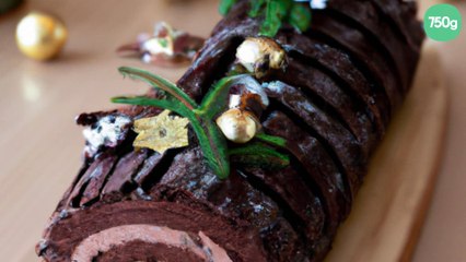 Bûche de Noël au chocolat maison
