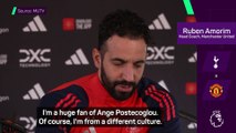 Man United's Amorim believes he is under 'bigger pressure' than Postecoglou