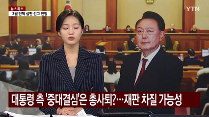 대통령 측 '중대결심'은 대리인단 총사퇴?...재판 차질 가능성 / YTN