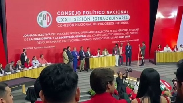 Alito Moreno es reelegido como dirigente nacional del PRI hasta 2028