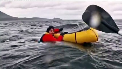 حوت يبتلع رجلاً للحظات ثم يلفظه حياً