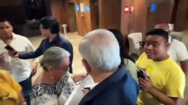 Reciben con gritos al presidente Andrés Manuel López Obrador y Claudia Sheinbaum