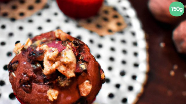 Muffins aux pépites de chocolat et noix