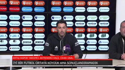 Antalyaspor'da Halil Cihan Ünal sitem etti: 9 günde 3 maç oynamak bizi yıprattı