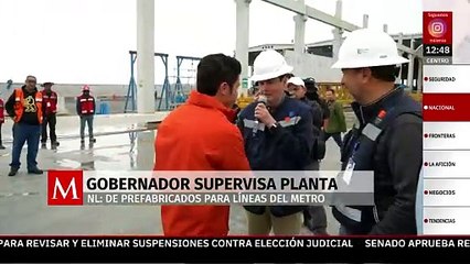 Samuel García supervisa la planta de prefabricados para líneas 4 y 6 del metro