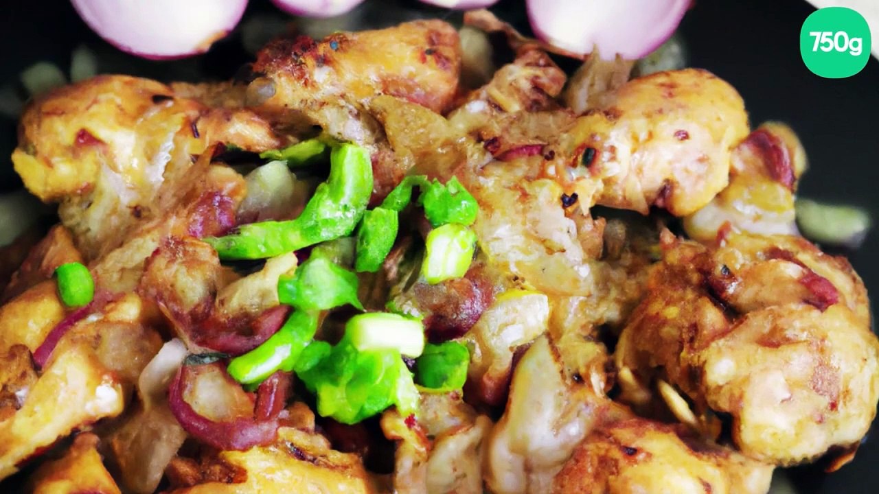 Carry de poulet réunionnais à l'ail et aux oignons rouges