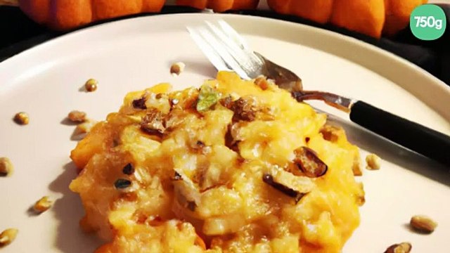 Risotto de potimarron et noisettes