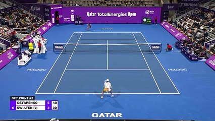 TENNIS: WTA Doha: Ostapenko ends Swiatek's spectacular Qatar run