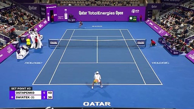 TENNIS: WTA Doha: Ostapenko ends Swiatek's spectacular Qatar run