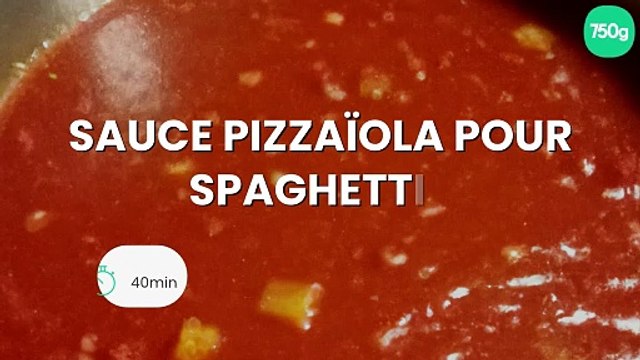 Sauce pizzaïola pour spaghettis