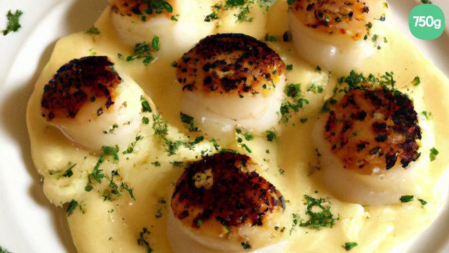 Saint-Jacques crème au Champagne