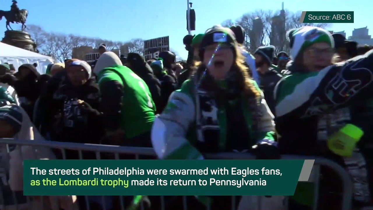 Party in Philly - Philadelphia Eagles celebrate...
