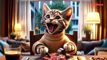 Cat Eating Pizza | Cat Dance Video | Amazing Cat Video