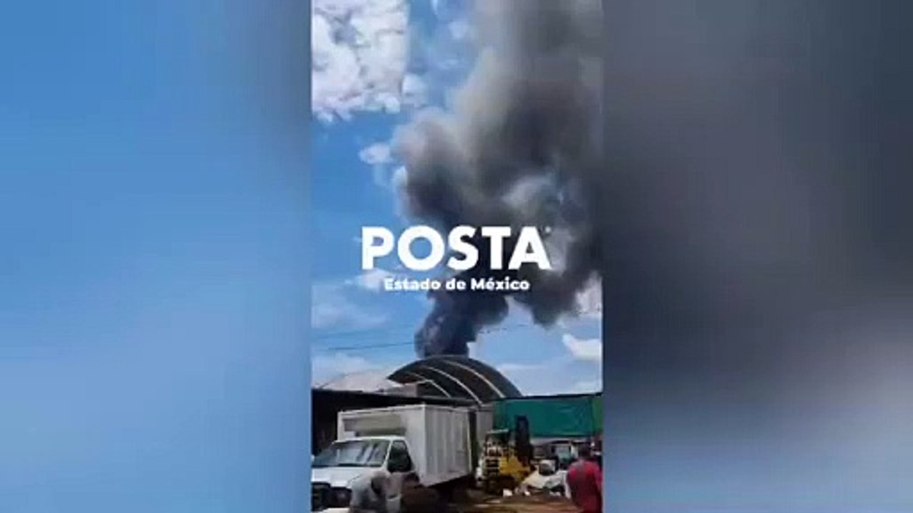 Alarma incendio en fábrica de solventes en Cuautitlán Izcalli (VIDEO)