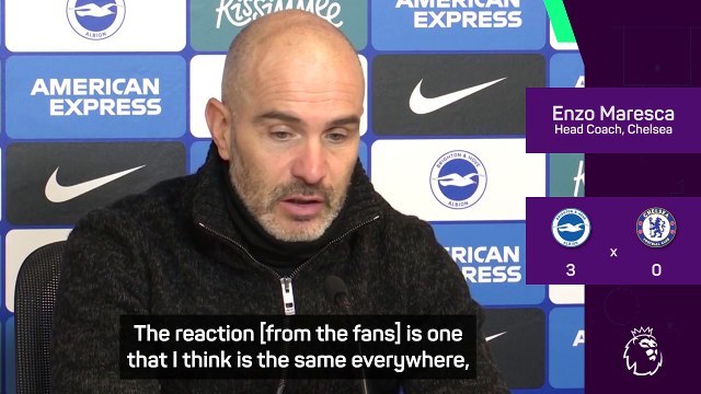 Maresca feeling sorry for Chelsea fans after Brighton battering