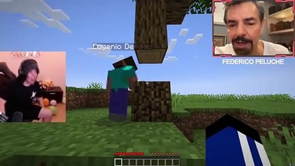 ¡Burro! Eugenio Derbez se pone a jugar Minecraft con Quackity (VIDEO)
