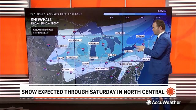 Weekend wintry weather expected from the Midwest to the Northeast