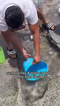 Escasez de agua en Barrio del Prado: Vecinos recolectan agua de arroyo